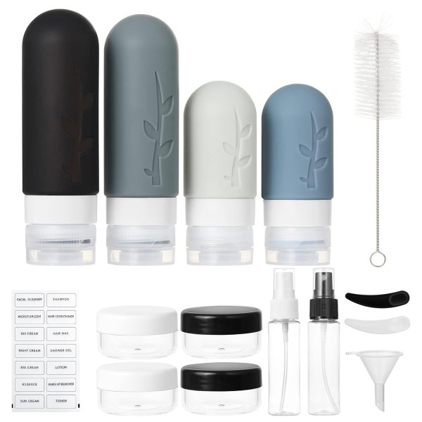 18pack Travel Bottles for Toiletries,TSA Approved Silicone Travel size Container... - Image 3