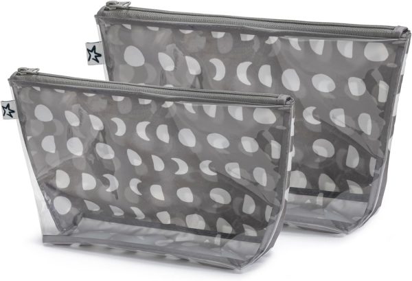 Tiny Twinkle Mess-proof Travel Bags, Airline Compliant, Zipper Closure, Clear Fr... - Image 3