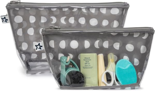 Tiny Twinkle Mess-proof Travel Bags, Airline Compliant, Zipper Closure, Clear Fr... - Image 4
