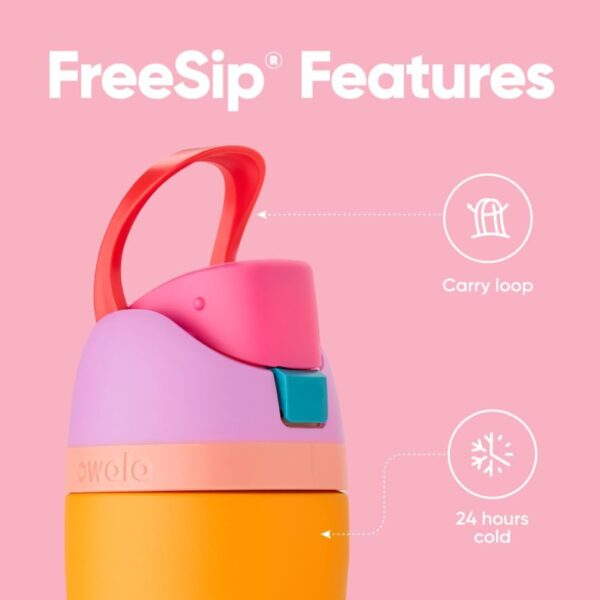 FreeSip Insulated Stainless Steel Water Bottle with Straw for Sports and Travel,... - Image 3