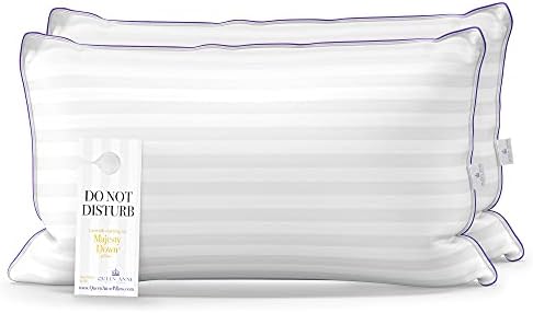 Queen Anne Luxury Hotel Pillows - Two Pack (2) - Majesty Down - Synthetic Down A... - Image 2
