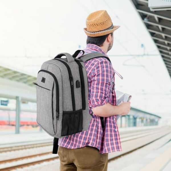MATEIN Travel Laptop Backpack, Business Anti Theft Slim Sturdy Laptops Backpack ... - Image 10