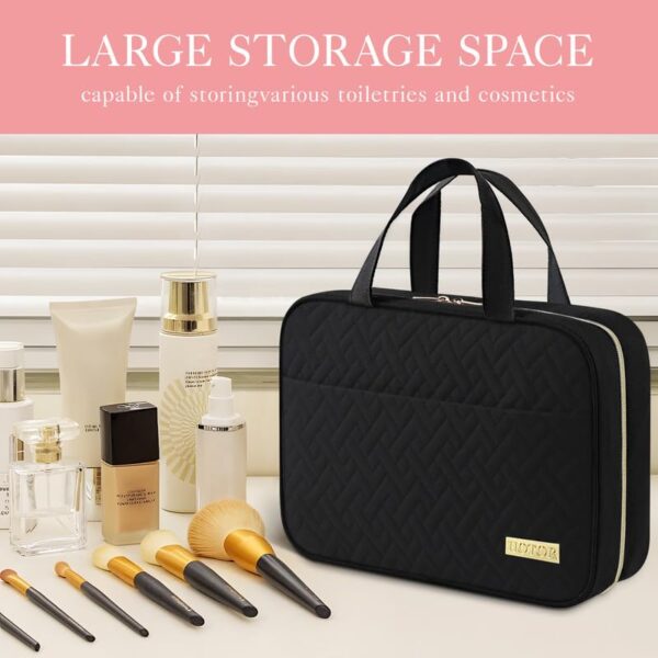HOTOR Travel Toiletry Bag w/Hanging Hook - Spacious Toiletry Bag Essentials for ... - Image 3