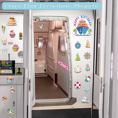 Birthday Cruise Door Magnets Happy Birthday Cruise Decorations Ship Door Funny M... - Image 5