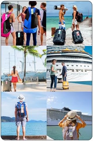 10 Pack Royal Caribbean Luggage Tag Holders,Clear Cruise Luggage Tagsfor Royal C... - Image 8