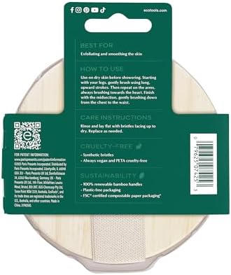 EcoTools Dry Body Brush, Cruelty-Free Bristles Exfoliate & Smooth Skin, Dry Brus... - Image 13
