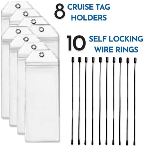 Cruise Luggage Tag Holders, 4 Pack, for All Royal Caribbean & Celebrity Cruises ... - Image 6