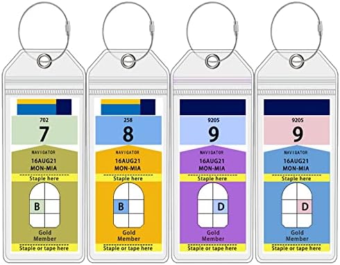 CruiSeaU 4 Packs Cruise Luggage Tag Holders for Royal Caribbean & Celebrity Crui... - Image 2