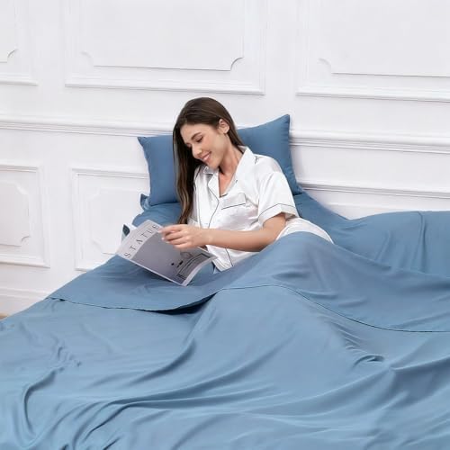 Sleeping Bag Liner Lightweight Compact Sleeping Bag Sack Portable Clean Travel S... - Image 7