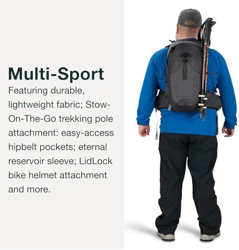 Osprey Talon 22L Men's Hiking Backpack with Hipbelt, Ceramic Blue, L/XL, Extende... - Image 6