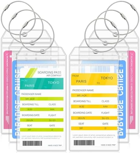 Cruise Luggage Tags, 6 Pack Cruise Luggage Tag Holder for Royal Caribbean, Celeb... - Image 2