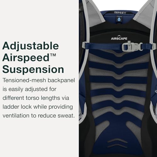 Osprey Talon 22L Men's Hiking Backpack with Hipbelt, Ceramic Blue, L/XL, Extende... - Image 5