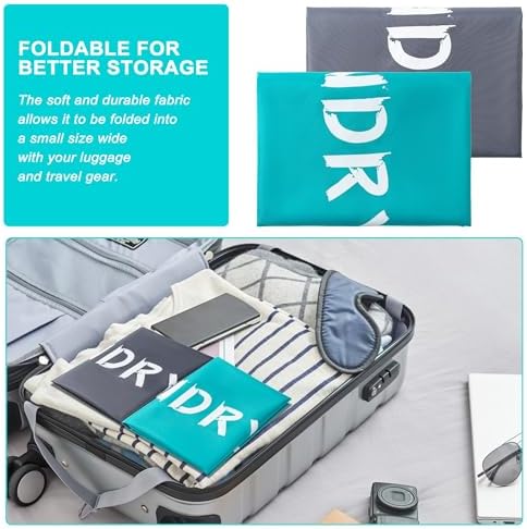 2 Pack XL Travel Laundry Bag, Machine Washable Dirty Clothes Organizer with Draw... - Image 7