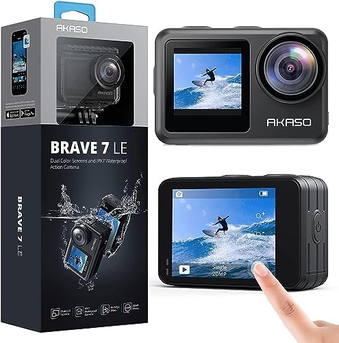 AKASO Brave 7 LE 4K30FPS 20MP WiFi Action Camera with Touch Screen EIS 2.0 Zoom ... - Image 2